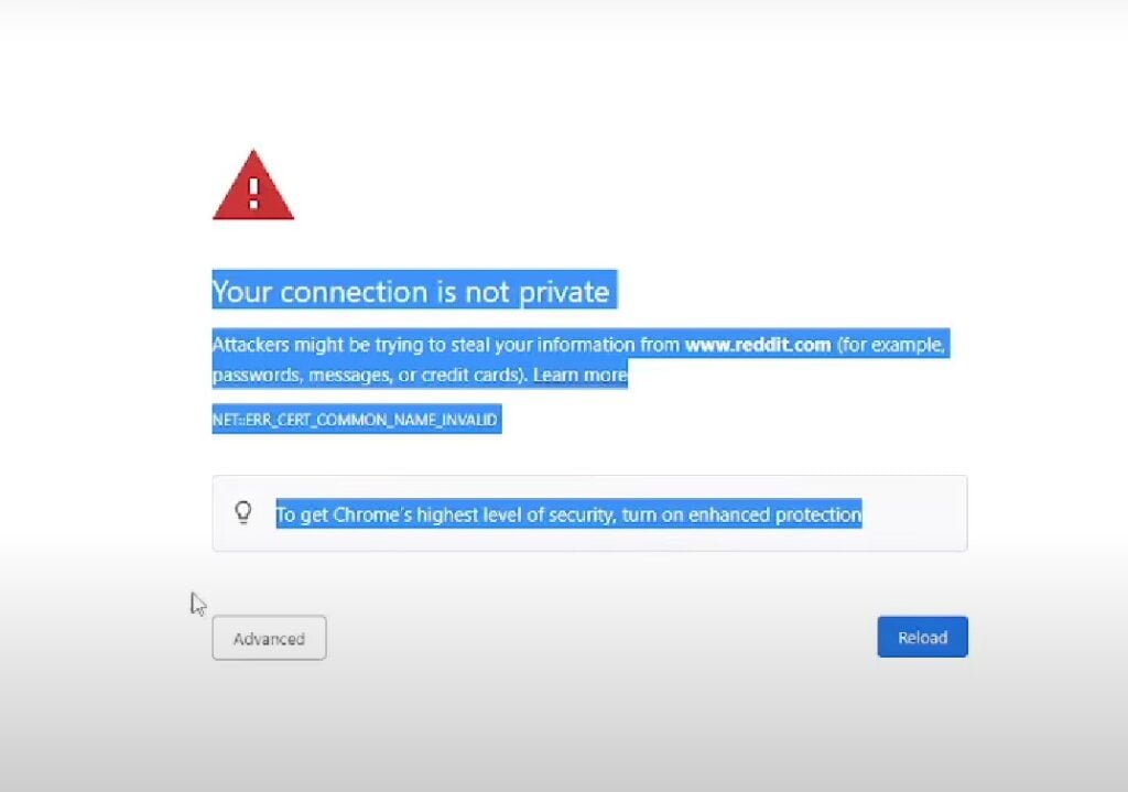 Cara Mengatasi Your Connection is Not Private di browser