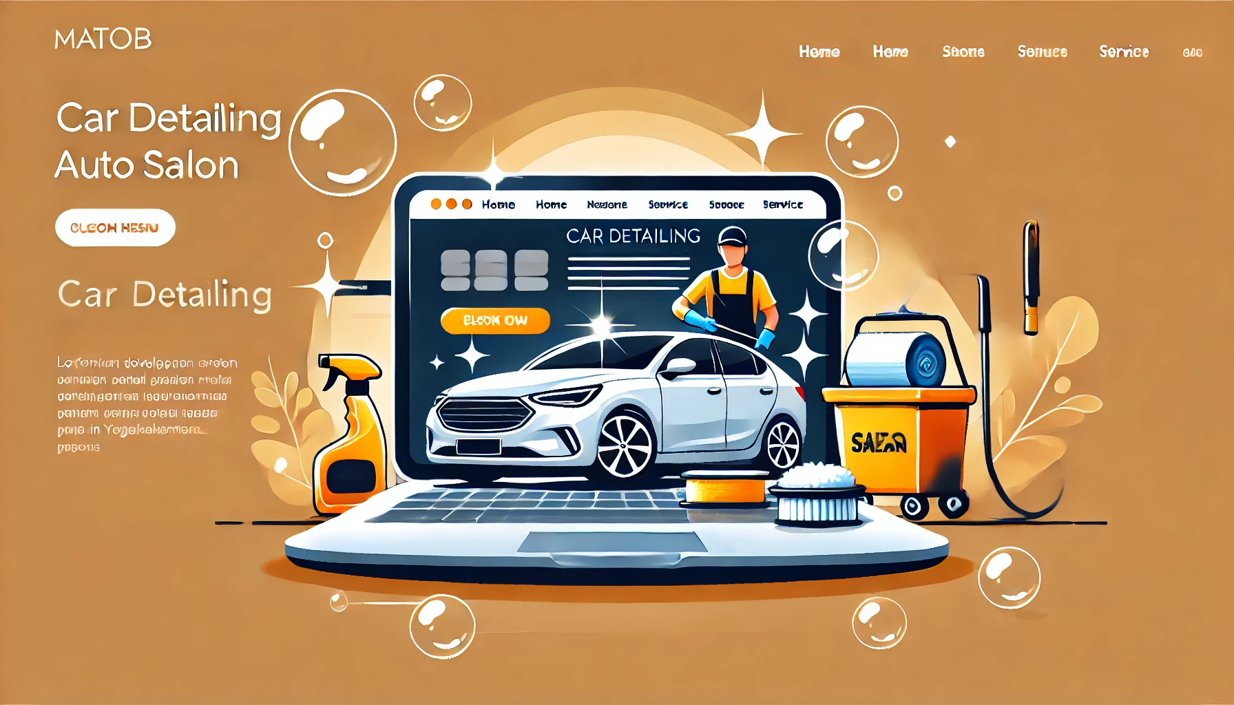 Jasa Pembuatan Website Bengkel Detailing / Salon Mobil di Jogja